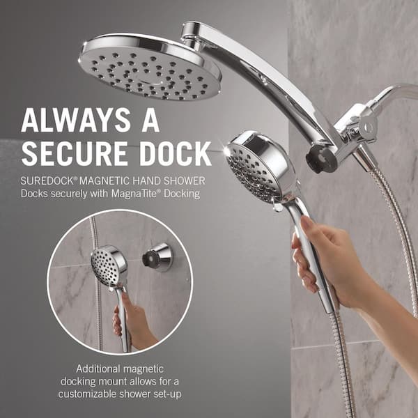 Delta PivotPro ProClean 3-in-1 6-Spray Wall Mount Dual Fixed and
