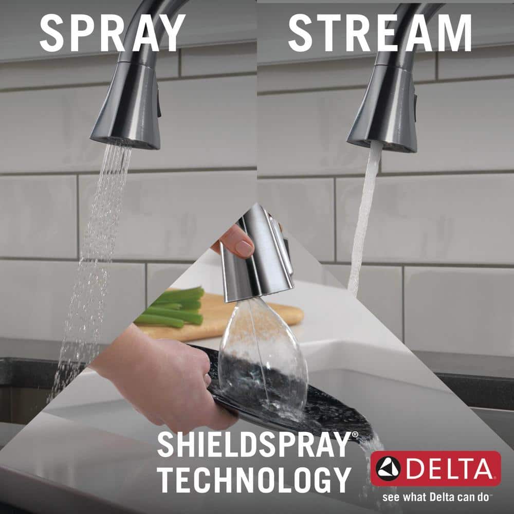 Arctic Stainless Single Handle Pull-Down Kitchen Faucet