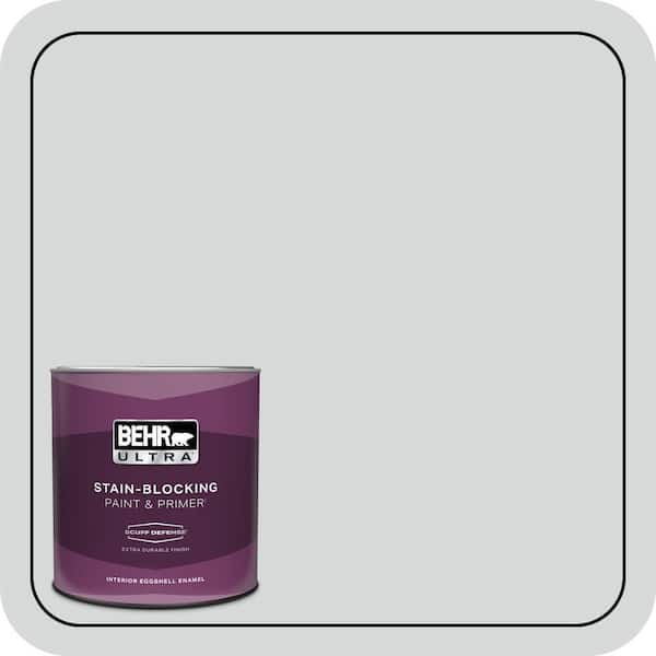 BEHR ULTRA 1 qt. #MQ3-25 Gray Shimmer Extra Durable Eggshell Enamel Interior Paint & Primer