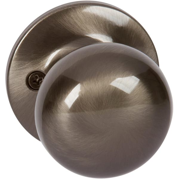 DELANEY HARDWARE Saxon Antique Nickel Dummy Door Knob