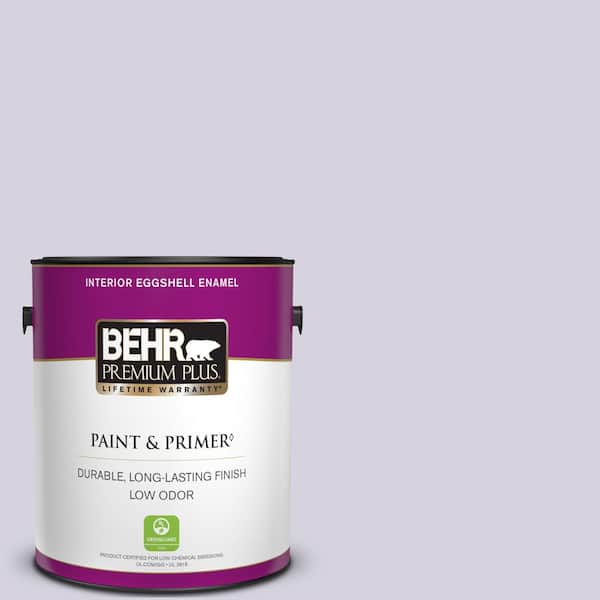 BEHR PREMIUM PLUS 1 gal. #650E-2 Lovely Lavender Eggshell Enamel Low Odor Interior Paint & Primer