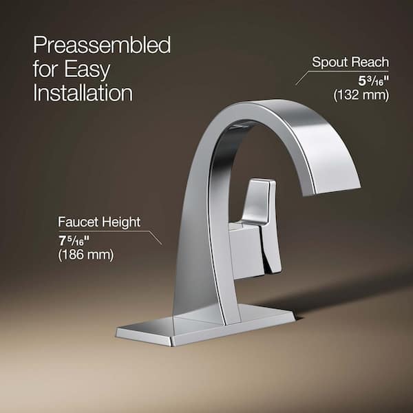 KOHLER Katun Single Hole Single-Handle Bathroom Faucet in Polished