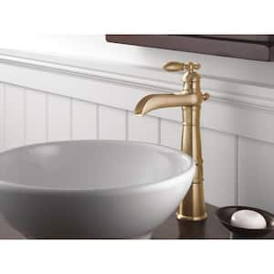 Victorian Single Hole Single-Handle Vessel Bathroom Faucet in Champagne Bronze