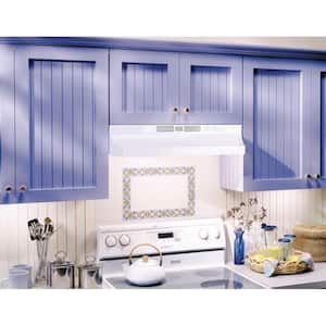 RL6200 Series 30 in. Ductless Under Cabinet Range Hood with Light in White