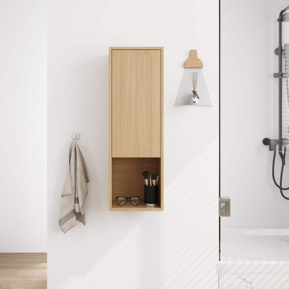 11.81 in. W x 9.81 in. D x 35.44 in. H Wall Cabinet Storage in Original Oak price history on PriceWatchPro