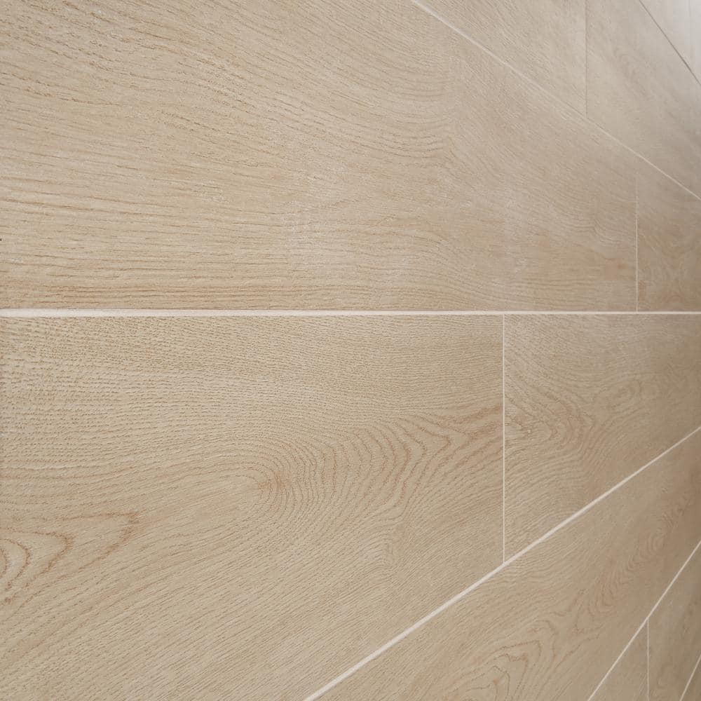 Ash Large Format Matte Porcelain Wood Look Tile