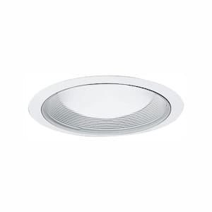 5 Black HALO 5110BB E26 Series Recessed Lighting Perftex Baffle with White Self Flanged Trim Ring 