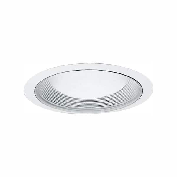 HALO 6 in. White Recessed Ceiling Light Baffle Trim (6-Pack)