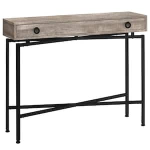 43 in. Taupe Standard Rectangle Console Table with Drawers
