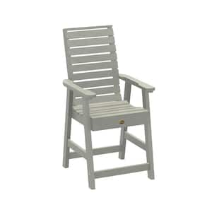 Glennville Harbor Gray Counter Height Plastic Dining Chair