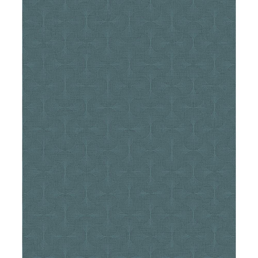 Boutique Collection Blue Shimmery Geometric Zen Non-Pasted Paper on Non-wov