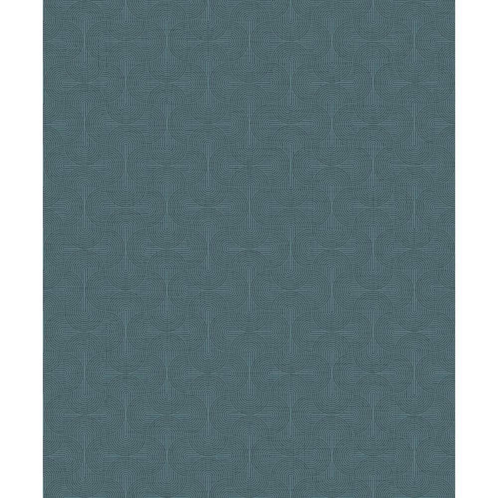 Boutique Collection Blue Shimmery Geometric Zen Non-pasted Paper on Non-wov