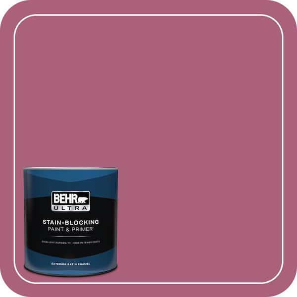 BEHR ULTRA 1 qt. #T13-1 Daah-Ling Satin Enamel Exterior Paint & Primer
