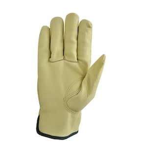 Grain Pigskin Leather Large Work Gloves (3-Pair)