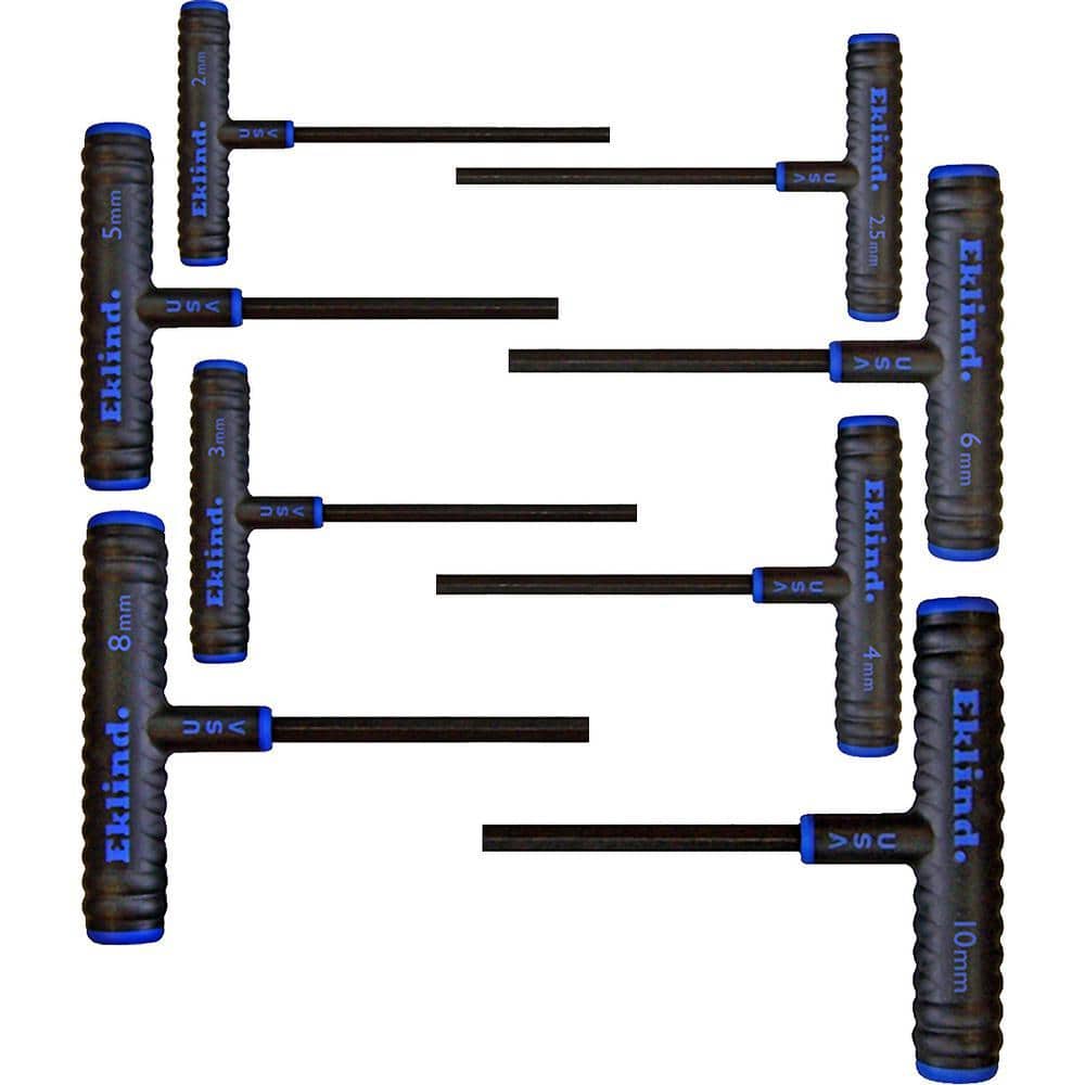 Eklind 6 in. Series Power-T T-Handle Hex Key Set with Pouch Size 2