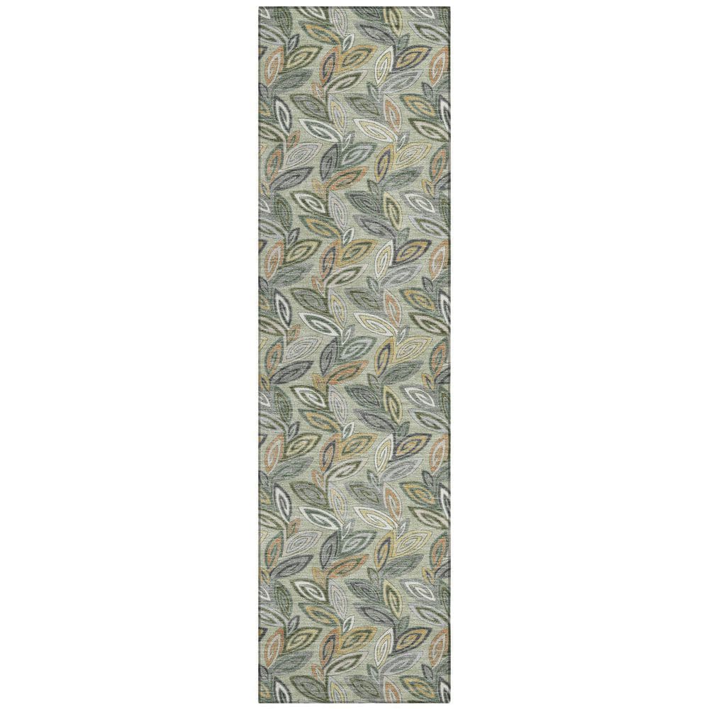 Chantille Machine Washable Indoor/Outdoor Abstract ACN2557 Celery 2 ft. x 7 ft. Runner Rug price history on PriceWatchPro