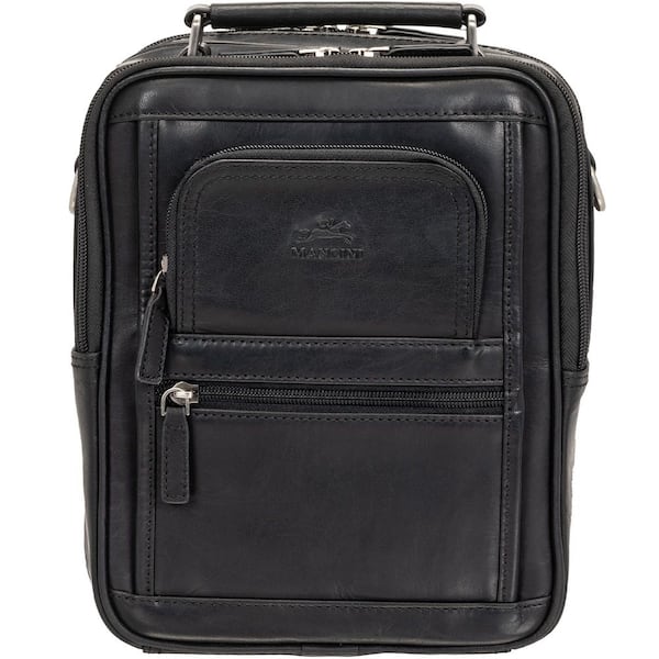 Buffalo Black Large Tote Bag with Zippered Rear Organizer