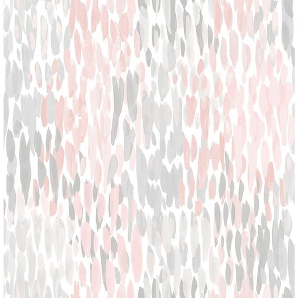 NuWallpaper Blush Make It Rain Vinyl Strippable Roll (Covers 30.75 sq. ft.)