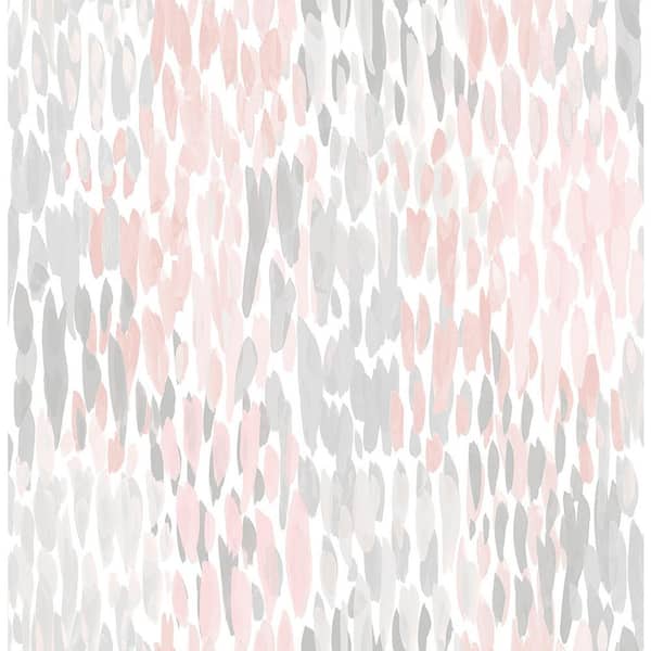 NuWallpaper Blush Make It Rain Pink Wallpaper Sample