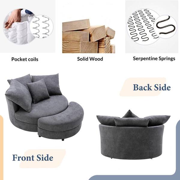 2 seater swivel online cuddle chair