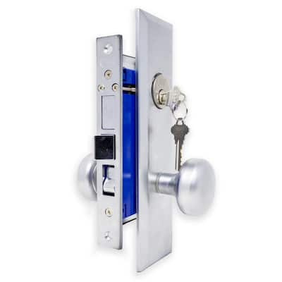 Premier Lock Stainless Steel Entry Door Knob Combo Lock Set with Deadbolt  and 6 Keys ED03 - The Home Depot