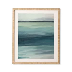 Rachel Elise Sea Levels Framed Abstract Wall Art Print 19 in. x 22.4 in.