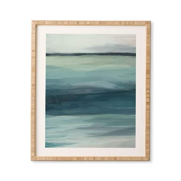 DenyDesigns. Rachel Elise Sea Levels Framed Abstract Wall Art Print 19 in. x 22.4 in.
