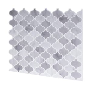 10-sheets Damask Marble 12 in. x 12 in. Peel and Stick Self Adhesive Mosaic Wall Tile Backsplash 10 sq.ft. / pack