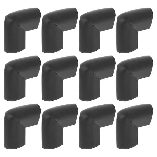 12Pcs Foam Corner Protectors L-Shaped Edge Guards for Furniture and Photo Frames Black Moving Shipping