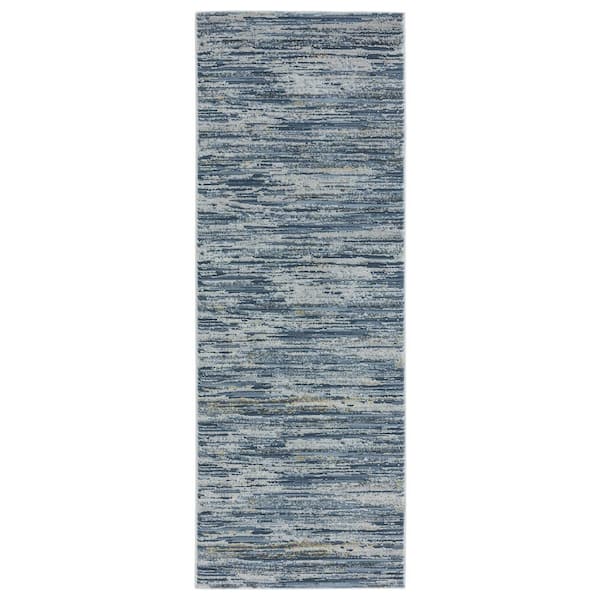 United Weavers Veronica Casino Blue 2 ft. 7 in. x 7 ft. 2 in. Runner Rug