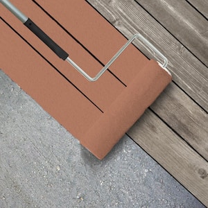 1 gal. #M200-5 Terra Cotta Clay Textured Low-Lustre Enamel Interior/Exterior Porch and Patio Anti-Slip Floor Paint
