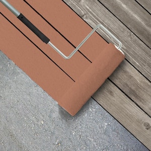 5 gal. #M200-5 Terra Cotta Clay Textured Low-Lustre Enamel Interior/Exterior Porch and Patio Anti-Slip Floor Paint