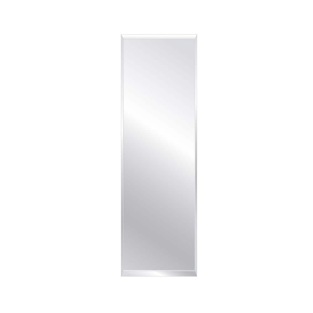 Glacier Bay 12 in. W x 48 in. H Rectangular Frameless Beveled Edge Wall Bathroom Vanity Mirror