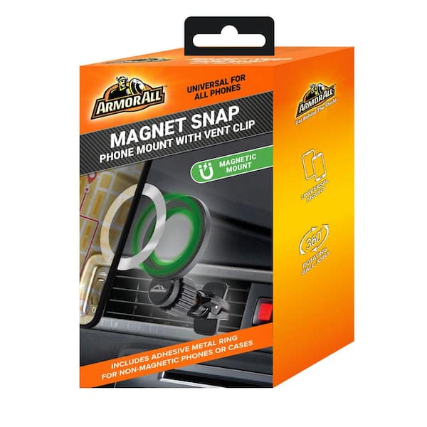 Armor All Magnetic Phone Mount for Car, Air Vent Phone Holder for MagSafe Phones
