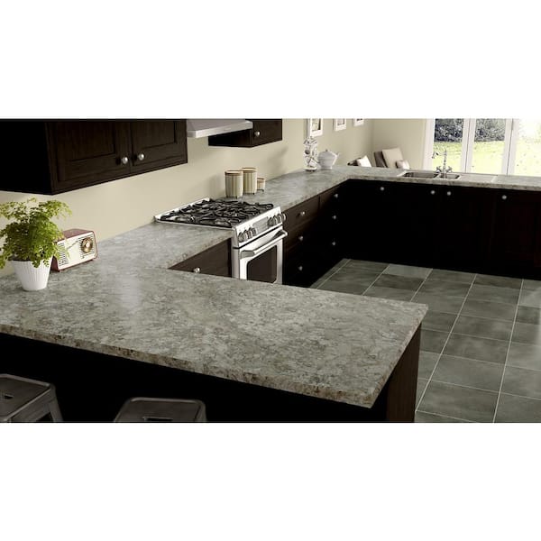 4 ft. x 8 ft. Laminate Sheet in Spring Carnival with Premium Quarry Finish