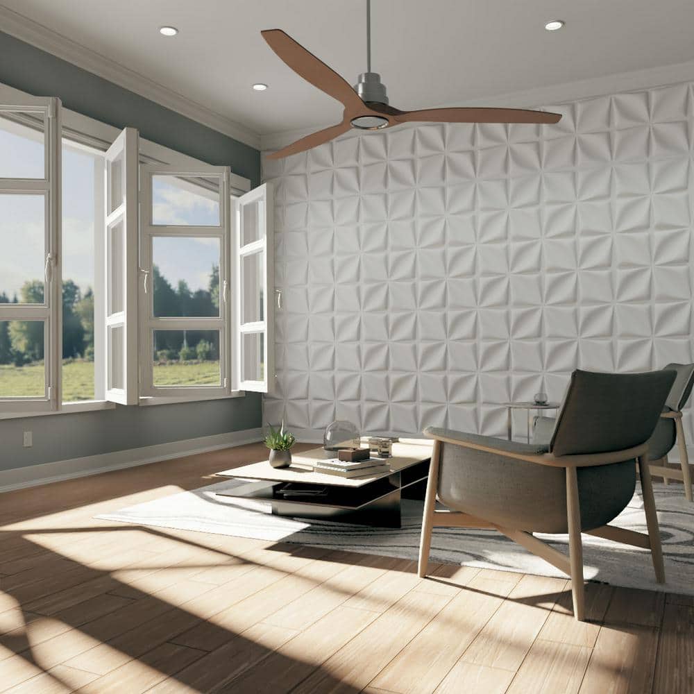 White Textured PVC 3D Decorative Wall Panels Set