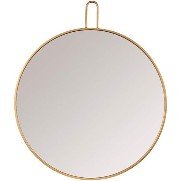 Livabliss Mira 38 in. x 32 in. Gold Framed Decorative Mirror