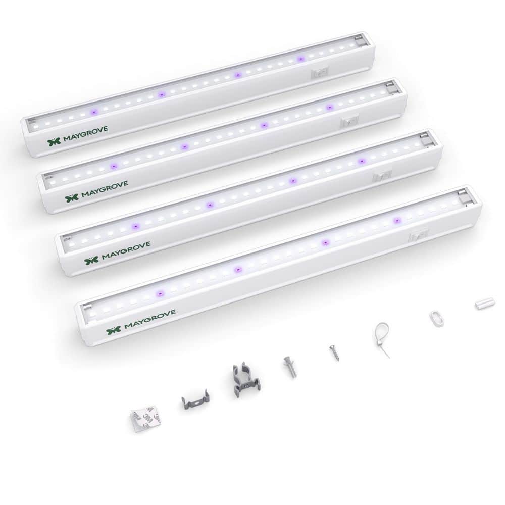 Blue-Rich Full Spectrum 5000K T5 LED Grow Light Strips for Succulents in White, 4-Pack price history on PriceWatchPro
