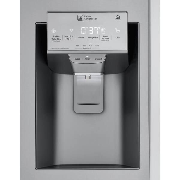 Lg Electronics 29 7 Cu Ft Smart French Door Refrigerator Instaview Door In Door Dual Ice W Craft Ice In Printproof Stainless Steel Lrfvs3006s The Home Depot
