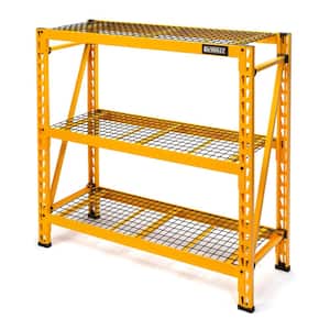 Yellow 3-Tier Wire Steel Garage Storage Shelving Unit (50 in. W x 48 in. H x 18 in. D)