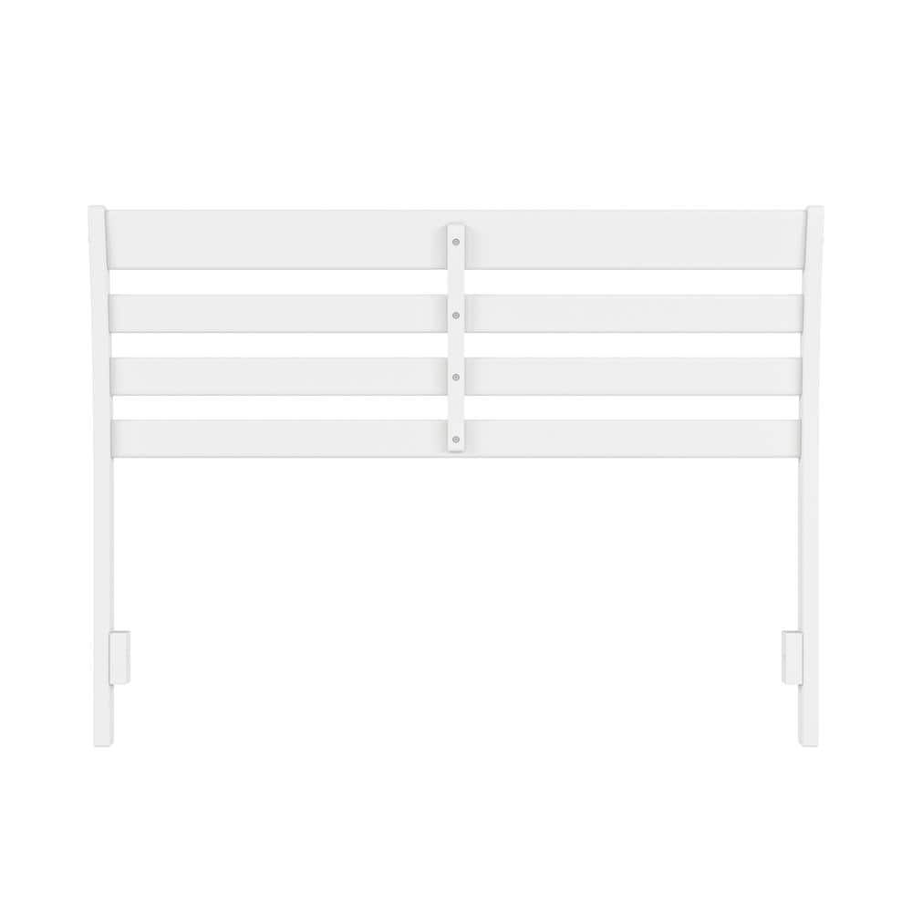 Savannah White Solid Wood Twin Headboard with USB Charger