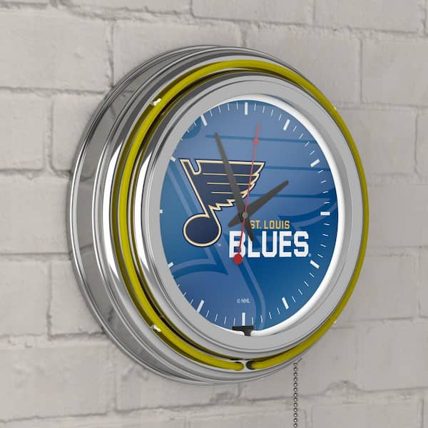 St. Louis Blues NHL Neon Clock