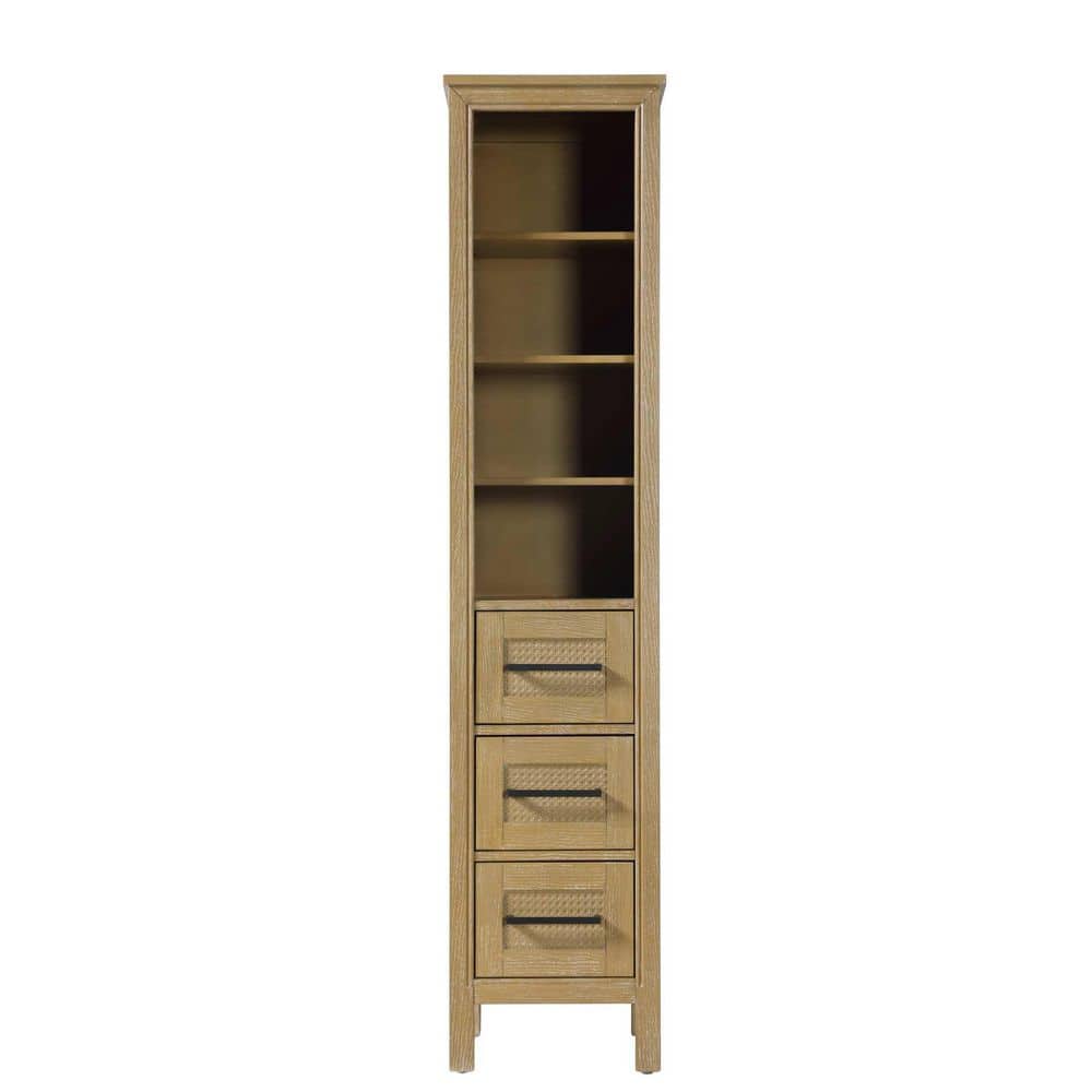 16 in. W x 18 in. D x 72 in. H Beige Freestanding Linen Cabinet price history on PriceWatchPro