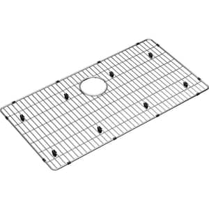 Crosstown 15.25 in. x 29 in. Bottom Grid for Kitchen Sink in Stainless Steel