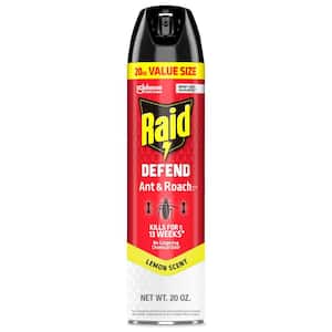 Defend Ant and Roach Insect Killer, Indoor Insecticide, Residual Killing Power, Lemon Scent, 20 oz.