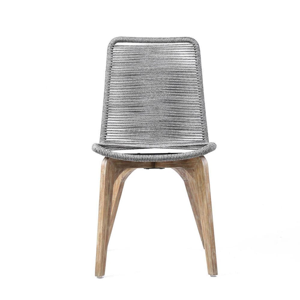 Gray Solid Wood Armless Dining Chair Without Cushion price history on PriceWatchPro