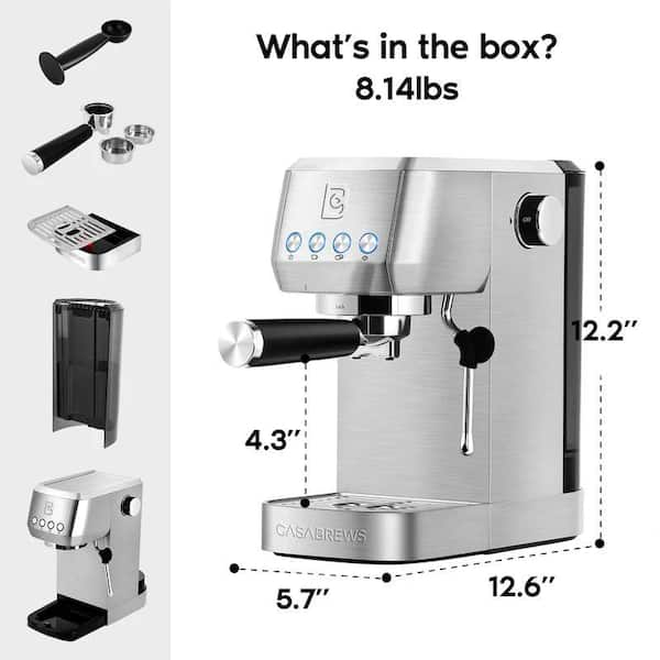CASABREWS 3700ESSENTIAL 20-Bar Espresso Machine