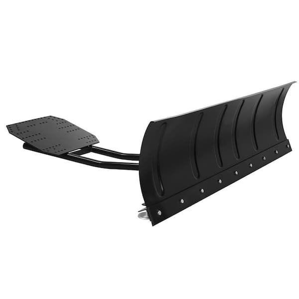 60In. Universal Snow Plow Kit, Adjustable Height and Angle, Quick-Release Design, Durable Steel Blade, Multiple Mounting