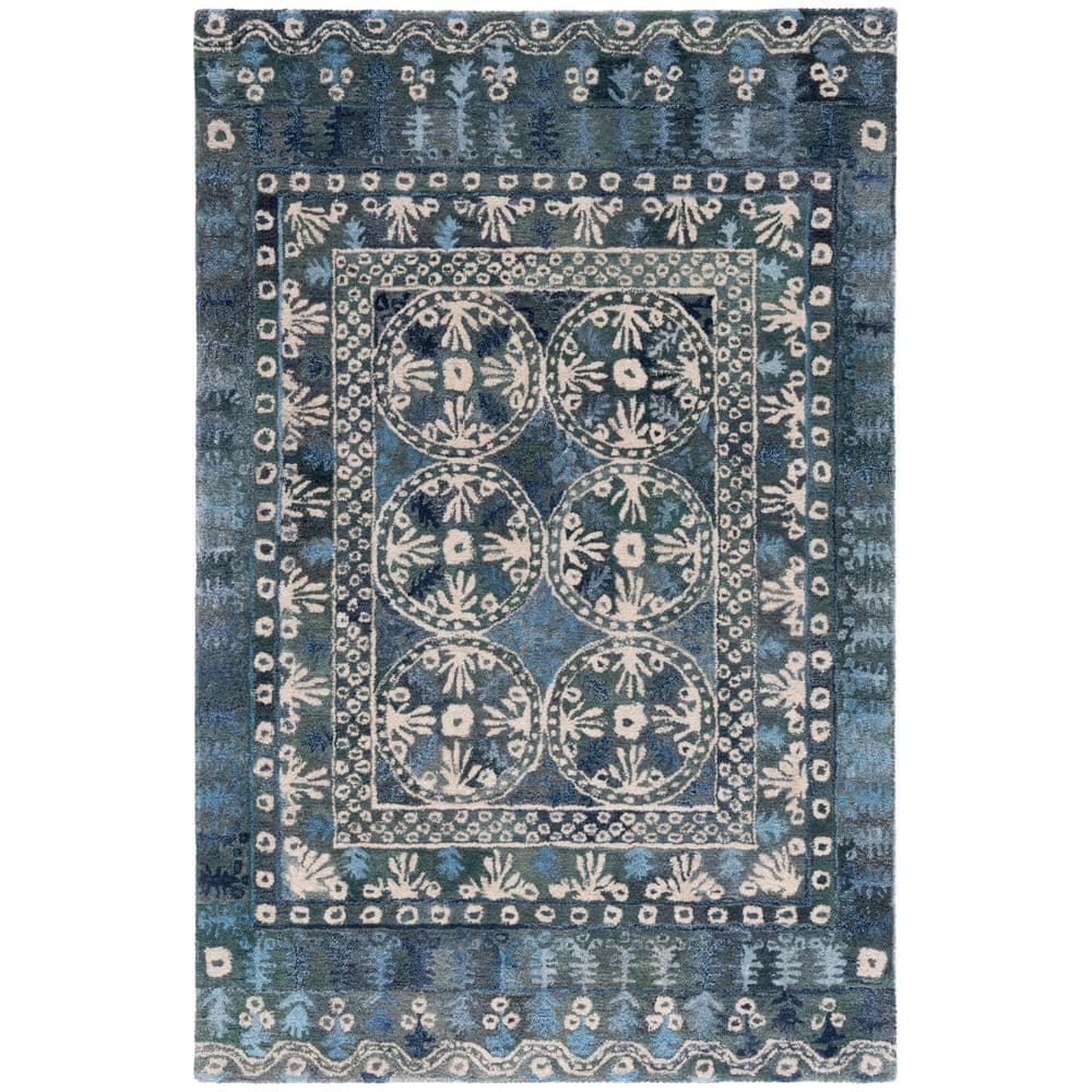 Anatolia 6 ft. x 9 ft. Navy/Beige Traditional Abstract Area Rug price history on PriceWatchPro