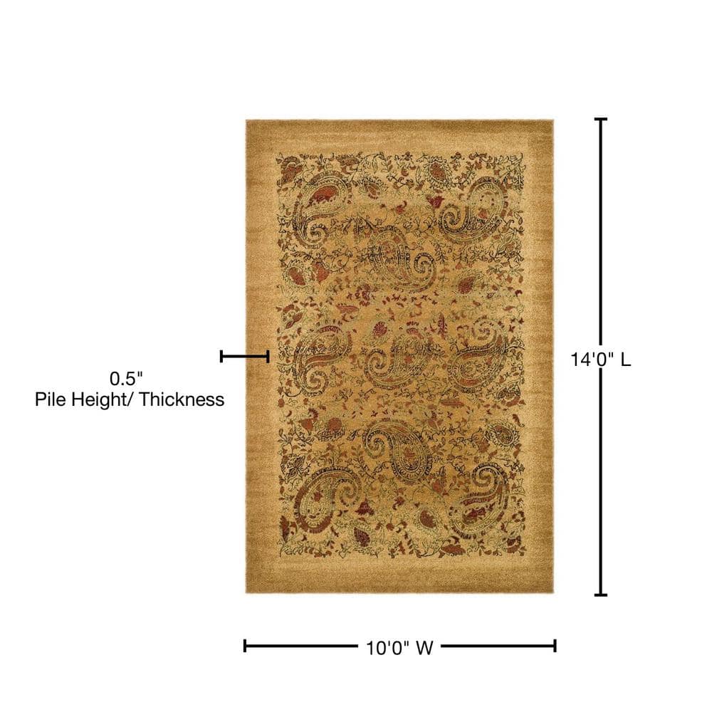 Handmade Red Tufted Synthetic 10' x 14' Rectangular Rug